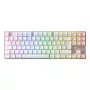 Wireless Gaming Keyboard CHERRY MX 8.2 Pro TMR — Tenkeyless, QWERTZ German, USB + RF + Bluetooth, RGB, Silver/White