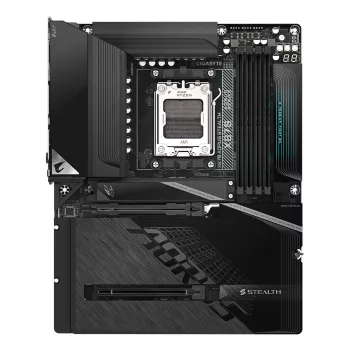 GIGABYTE X870 AORUS STEALTH Motherboard - Supports AMD Ryzen 9000 CPUs, 16+2+2 Phases Digital VRM, up to 8200Hz DDR5 (OC), 2xPCIe 5.0 + 2xPCIe 4.0, Wi-Fi 7, 5 GbE LAN, USB 4