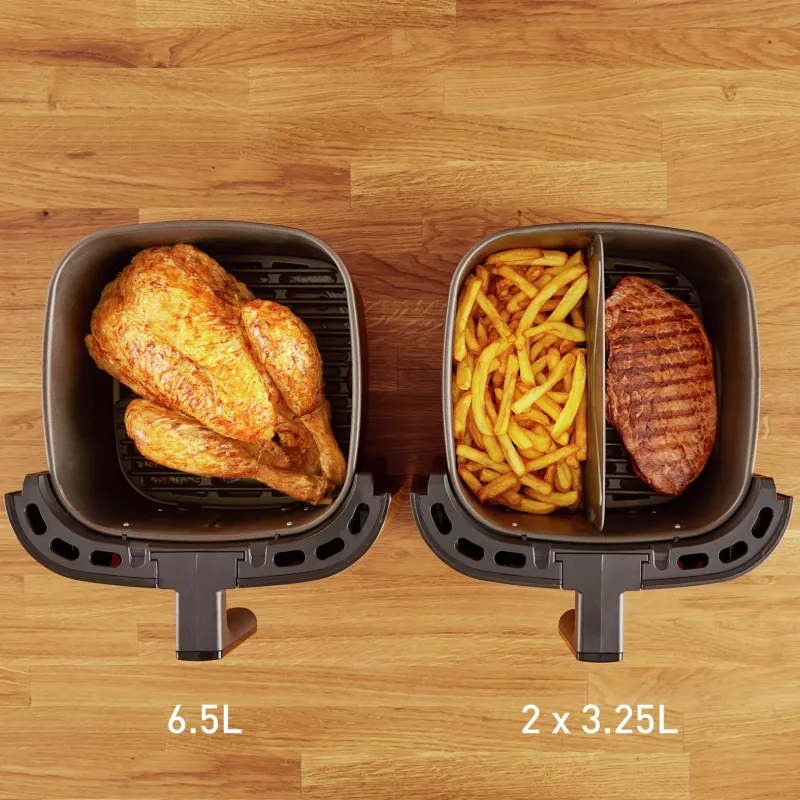 Hot air fryer Tefal Easy Fry & Grill EY8018 6.5 L 1.5 kg 1830 W touch LCD black stand-alone