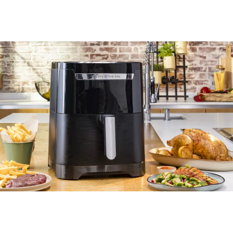 Hot air fryer Tefal Easy Fry & Grill EY8018 6.5 L 1.5 kg 1830 W touch LCD black stand-alone