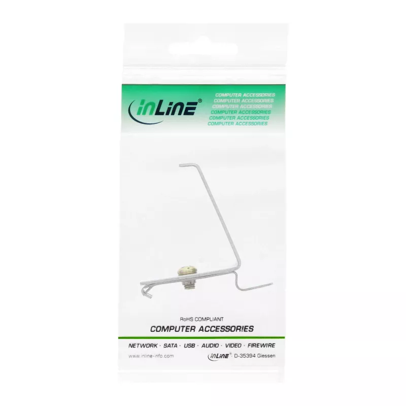 InLine Keystone Mounting for DIN rail, 1-port, metal