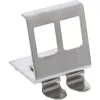 InLine Keystone Mounting for DIN rail, 2-port, metal