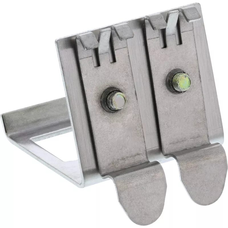 InLine Keystone Mounting for DIN rail, 2-port, metal