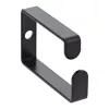 InLine 19110S Metal Cable Bracket 43x70 mm Black — Universal Cable Holder, 12.3×70×55 mm