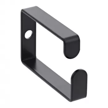 InLine 19110S Metal Cable Bracket 43x70 mm Black — Universal Cable Holder, 12.3×70×55 mm