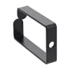 InLine 19110S Metal Cable Bracket 43x70 mm Black — Universal Cable Holder, 12.3×70×55 mm