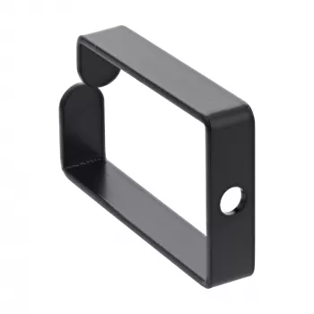 InLine 19110S Metal Cable Bracket 43x70 mm Black — Universal Cable Holder, 12.3×70×55 mm