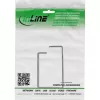 InLine 19110S Metal Cable Bracket 43x70 mm Black — Universal Cable Holder, 12.3×70×55 mm