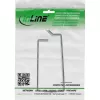 Cable bracket InLine 19110T metal 44.4×102.8×80 mm black, universal