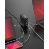 Mobile device charger Sitecom CH-1004 — Universal AC indoor charger, 100–240V input, up to 20V output, 3× USB-C, black