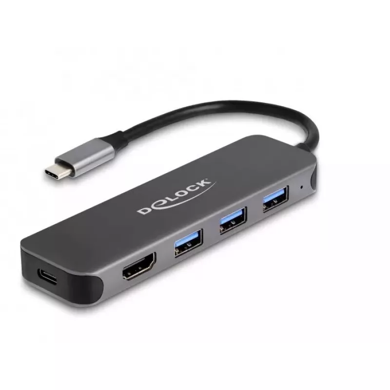 DeLOCK 64171 laptop dock USB 3.2 Gen 1 Type-C 85W Grey
