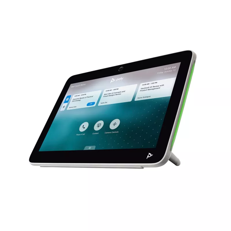 HP Poly TC10 White Touch Controller No Radio GSA/TAA, White, 1280 x 800 pixels, 260 mm, 184 mm, 64 mm, 1.27 kg