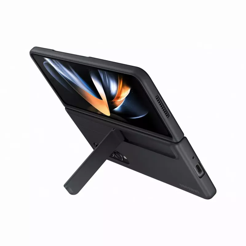 Mobile phone case cover Samsung EF-OF93PCBEGWW for Galaxy Z Fold4, black, desk-stand