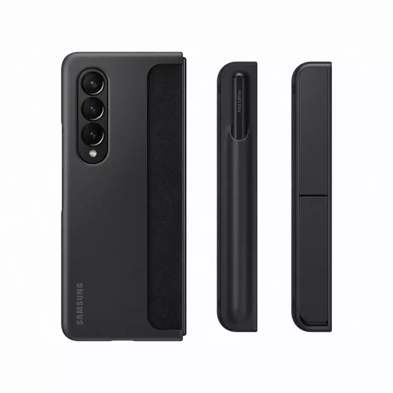 Mobile phone case cover Samsung EF-OF93PCBEGWW for Galaxy Z Fold4, black, desk-stand