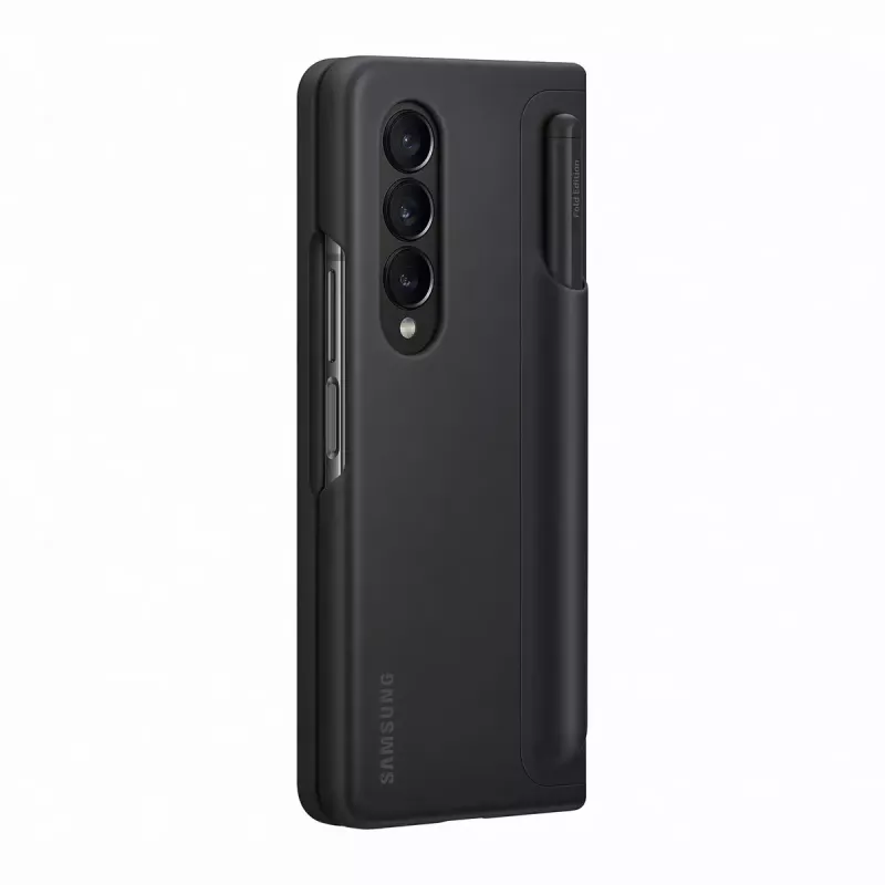 Mobile phone case cover Samsung EF-OF93PCBEGWW for Galaxy Z Fold4, black, desk-stand