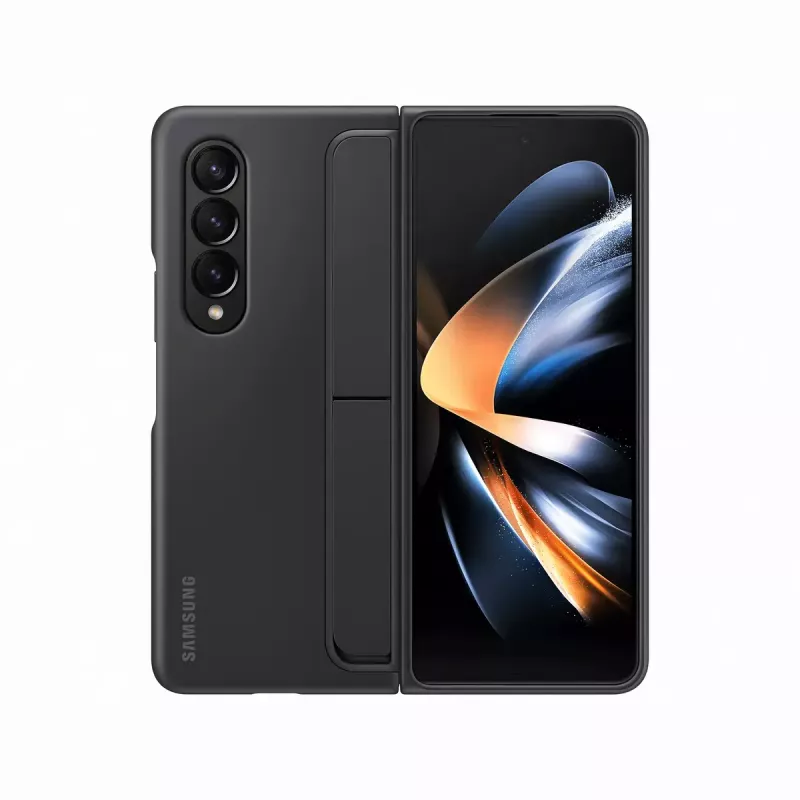 Mobile phone case cover Samsung EF-OF93PCBEGWW for Galaxy Z Fold4, black, desk-stand