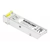 Intellinet Gigabit Fiber WDM Bi-Directional SFP Optical Transceiver Module 1000Base-BX-D (LC) Single-Mode Port, 120 km (75 mi.), BiDi WDM (RX1490/TX1550), MSA-compliant for Maximum Compatibility, Silver