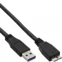 InLine USB 3.2 Gen.1 Cable Type A male / Micro B male, black, 1.5m
