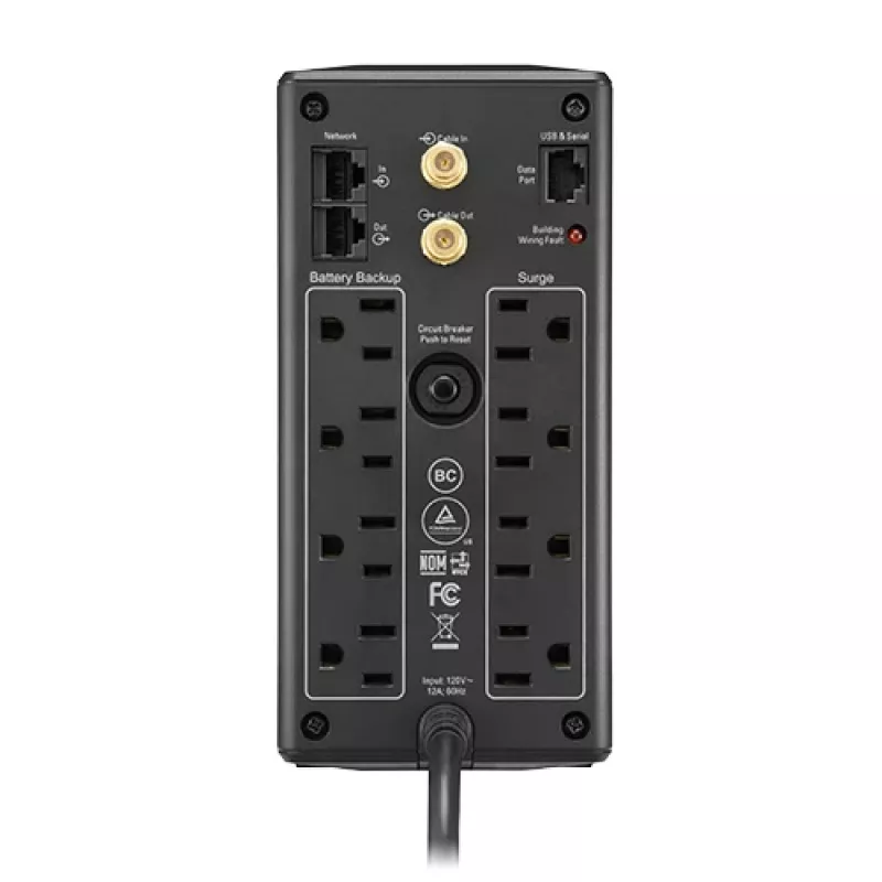 APC BX1000M uninterruptible power supply (UPS) Line-Interactive 1 kVA 600 W 8 AC outlet(s)