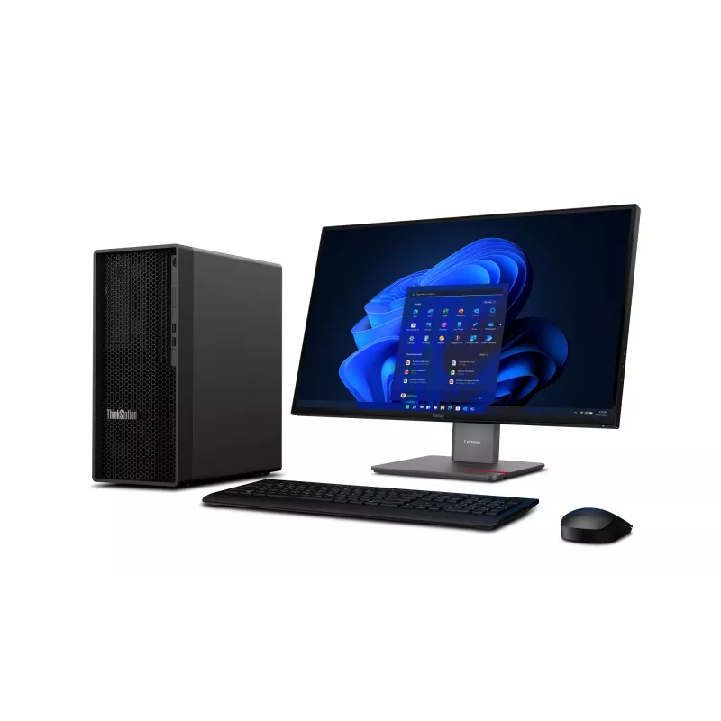Lenovo ThinkStation P2 Tower Gen 2 Intel Core Ultra 7 265K 32 GB DDR5-SDRAM 512 GB SSD NVIDIA GeForce RTX 5060 Windows 11 Pro Workstation Black