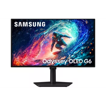 Samsung 27 inch Odyssey OLED G61SH QHD 240Hz Gaming Monitor, 68.6 cm (27 inch), 2560 x 1440 pixels, Quad HD, OLED, 0.03 ms, Black
