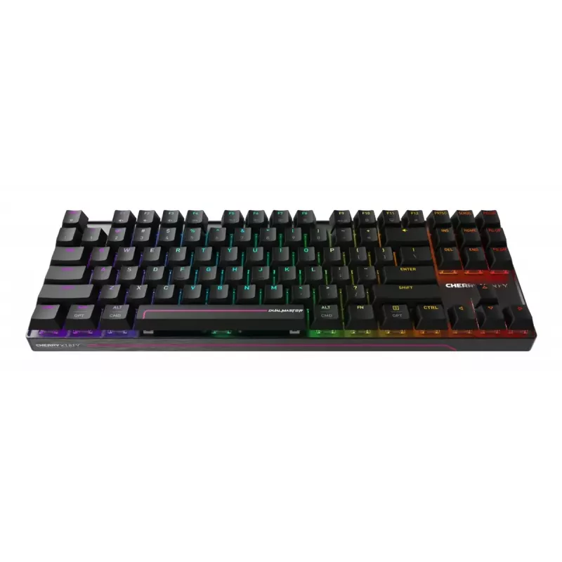 Mechanical gaming keyboard Cherry MX 8.2 Pro TMR Wireless Tenkeyless 88 keys RGB USB + RF + Bluetooth QWERTY US International Black