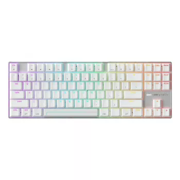 Wireless Gaming Keyboard Cherry MX 8.2 Pro TMR — Tenkeyless 88-key, USB + RF + Bluetooth, Magnetic-mechanical switches, RGB, Silver/White