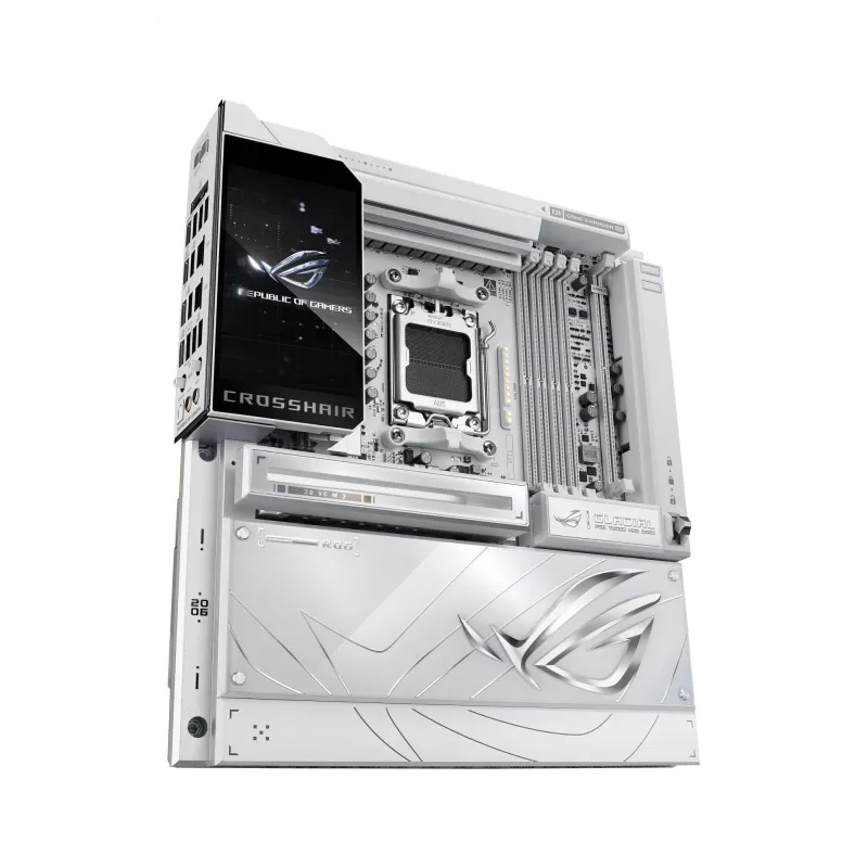 Motherboard ASUS ROG CROSSHAIR X870E GLACIAL — AMD X870E, Socket AM5, E-ATX, DDR5, up to 256 GB, Wi‑Fi 7, 10Gb Ethernet
