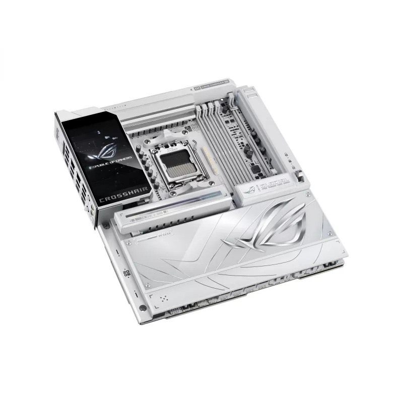 Motherboard ASUS ROG CROSSHAIR X870E GLACIAL — AMD X870E, Socket AM5, E-ATX, DDR5, up to 256 GB, Wi‑Fi 7, 10Gb Ethernet