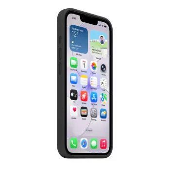 Silicone Case with MagSafe for Apple iPhone 17e — Black, Silicone & Microfibre, 6.1 inch