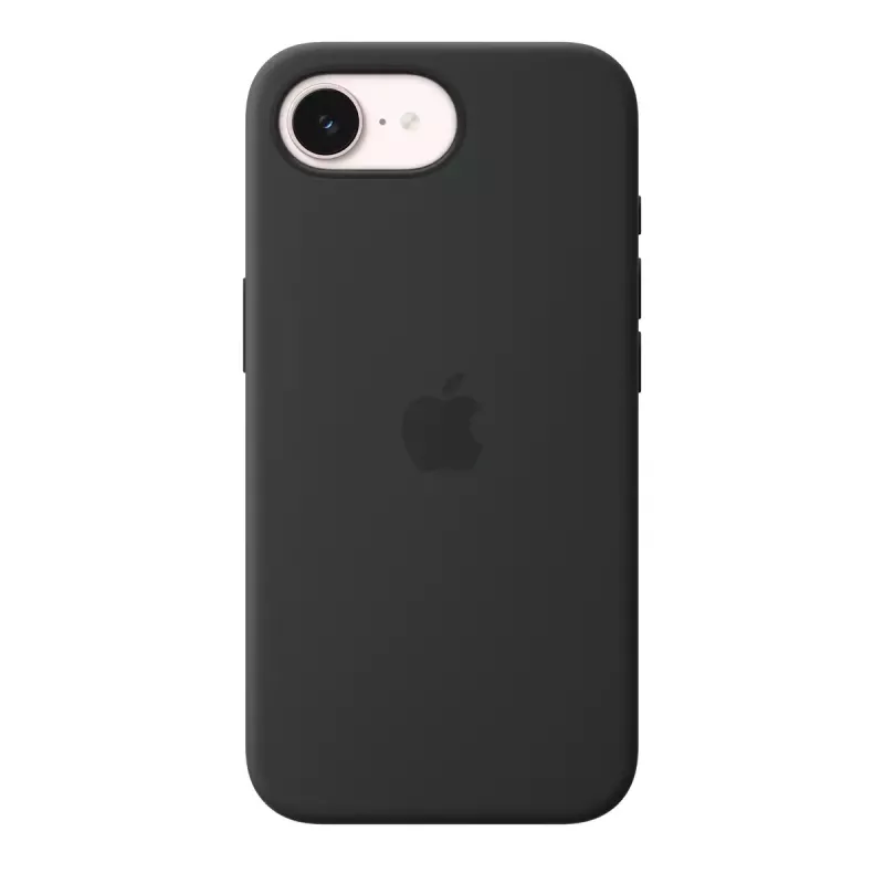 Silicone Case with MagSafe for Apple iPhone 17e — Black, Silicone & Microfibre, 6.1 inch