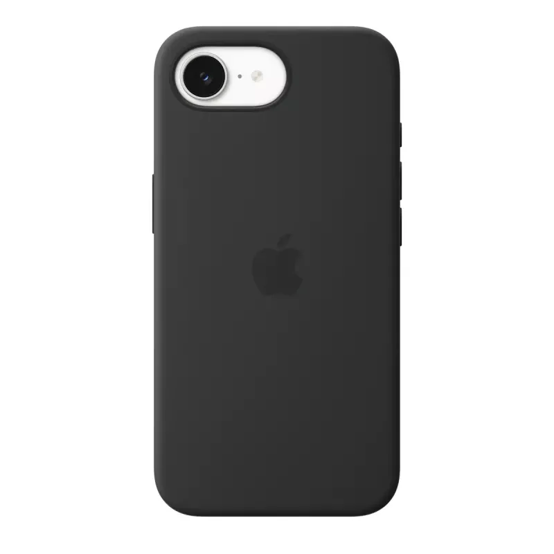 Silicone Case with MagSafe for Apple iPhone 17e — Black, Silicone & Microfibre, 6.1 inch