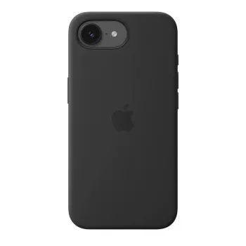 Silicone Case with MagSafe for Apple iPhone 17e — Black, Silicone & Microfibre, 6.1 inch