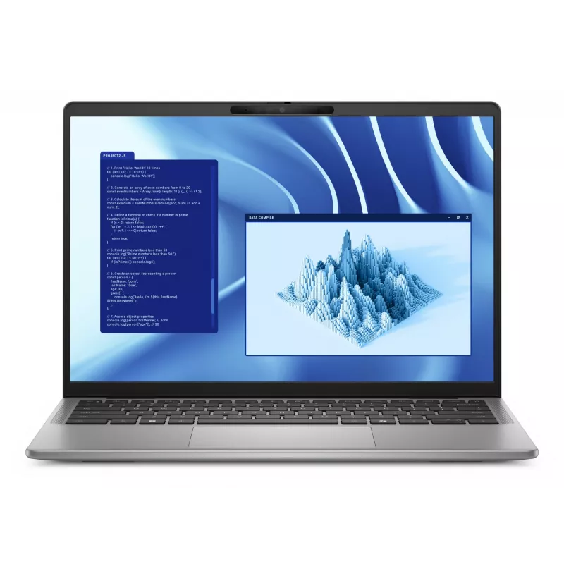 DELL Latitude 7455 Copilot+ PC Snapdragon X1P-64-100 Laptop 35.6 cm (14 inch) Touchscreen Quad HD+ 16 GB LPDDR5x-SDRAM 512 GB SSD Wi-Fi 7 (802.11be) Windows 11 Pro German Grey