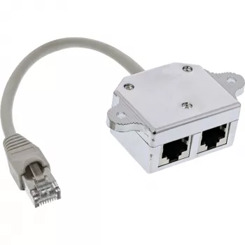 InLine ISDN Port Doubler 1x RJ45 male / 2x RJ45 female with Cable 69932A