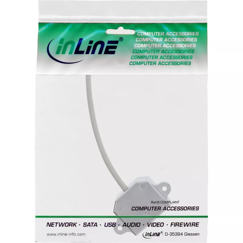 InLine ISDN Port Doubler 1x RJ45 male / 2x RJ45 female with Cable 69932A