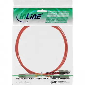 InLine Fiber Optical Duplex Cable LC/SC 50/125µm OM2 0.5m