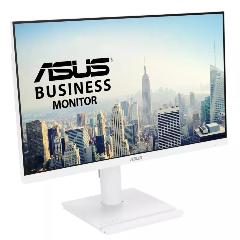 27 inch ASUS VA279QGS-W LCD monitor, 1920x1080 Full HD, IPS, 1 ms, 350 cd/m², USB 3.2 hub, speakers, VESA, height adjustable, white