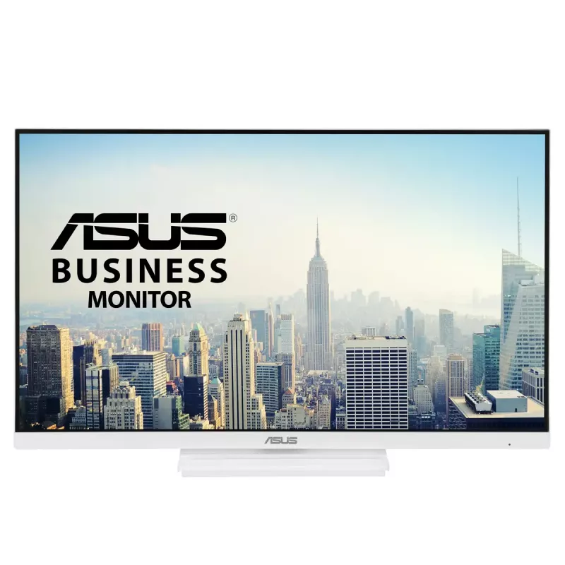27 inch ASUS VA279QGS-W LCD monitor, 1920x1080 Full HD, IPS, 1 ms, 350 cd/m², USB 3.2 hub, speakers, VESA, height adjustable, white