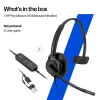 Wired Stereo Headset HP Poly Mission 425 Classic USB, over-ear, 126 g