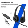 Wired Stereo Headset HP Poly Mission 425 Classic USB, over-ear, 126 g