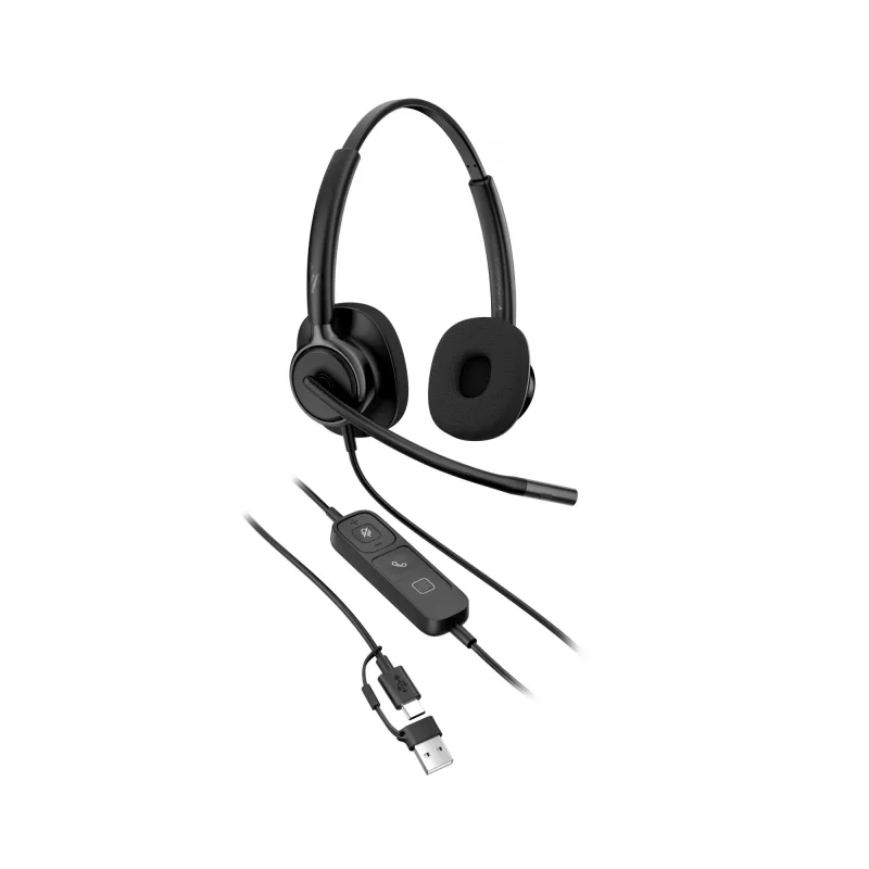 Wired Stereo Headset HP Poly Mission 425 Classic USB, over-ear, 126 g