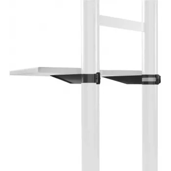 Shelf mounting accessory ONKRON APT1881-B for signage displays, ABS and steel, 460×320×20 mm, black