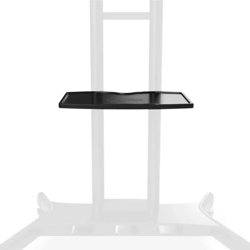 Shelf mounting accessory ONKRON APT1881-B for signage displays, ABS and steel, 460×320×20 mm, black