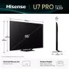 Hisense U7Q PRO 85U7Q PRO 2.16 m (85 inch) 4K Ultra HD Smart TV Wi-Fi Black 500 cd/m²