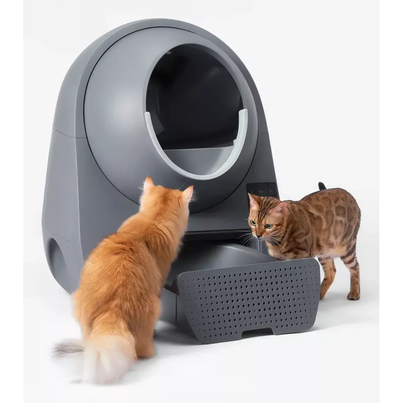 Self-cleaning cat litter box Catlink Pro-X Luxury — 65 L capacity, Grey, 580×600 mm