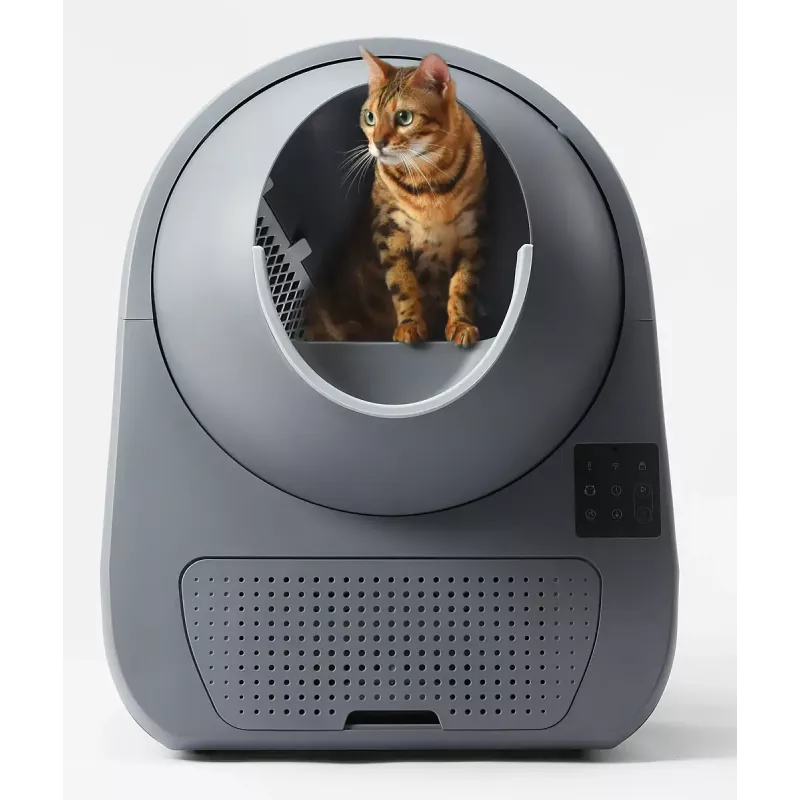 Self-cleaning cat litter box Catlink Pro-X Luxury — 65 L capacity, Grey, 580×600 mm