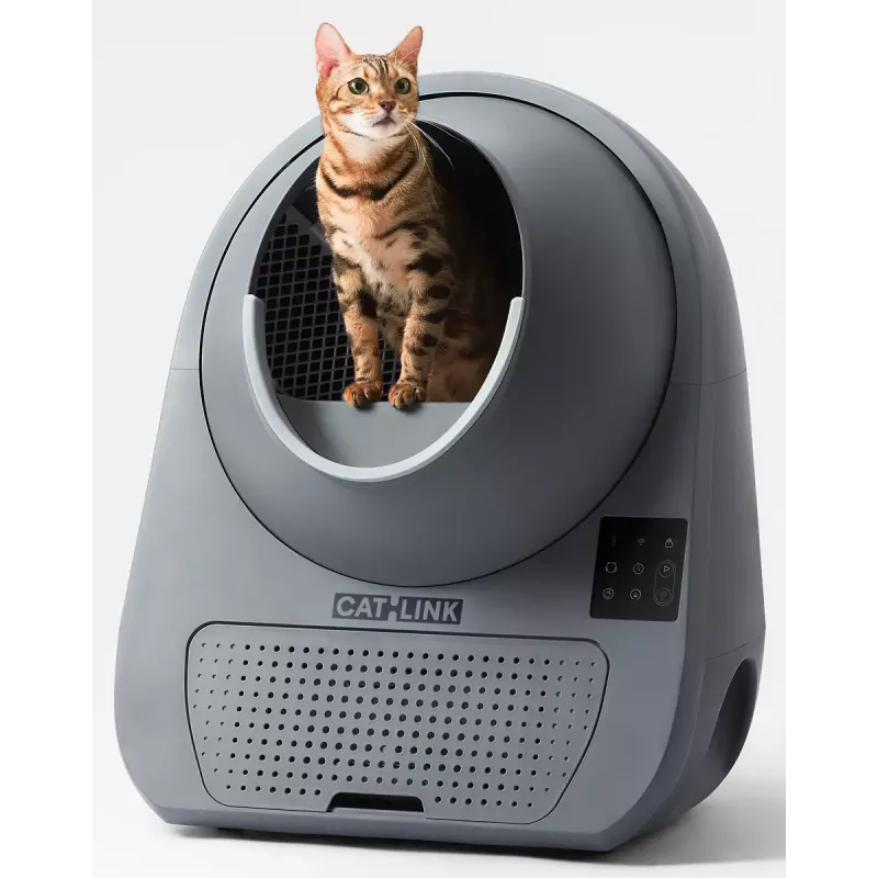 Self-cleaning cat litter box Catlink Pro-X Luxury — 65 L capacity, Grey, 580×600 mm