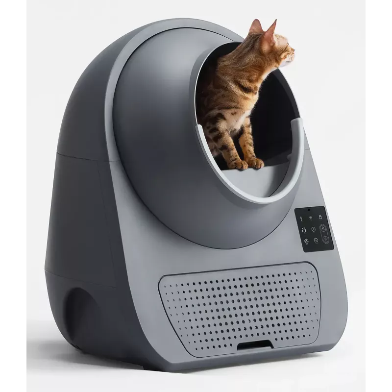 Self-cleaning cat litter box Catlink Pro-X Luxury — 65 L capacity, Grey, 580×600 mm