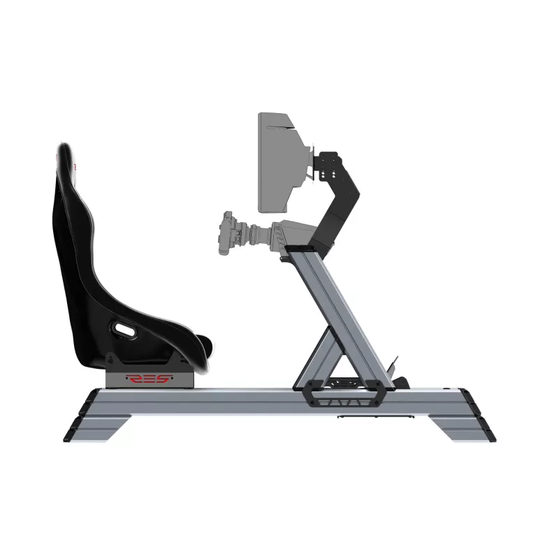Res-Tech SMART COCKPIT + GT SEAT (BUNDLE), Racing cockpit, Black, Grey, Acrylonitrile butadiene styrene (ABS), Aluminium, 52 kg, Italy